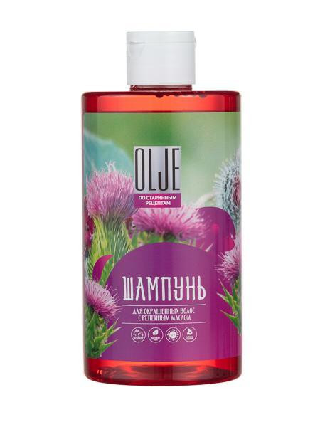 OLJE Натуральный шампунь для окрашенных волос с репейным маслом для поврежденных волос 450 мл в Москве OLJE Натуральный шампунь для окрашенных волос с репейным маслом для поврежденных волос 450 мл в Москве